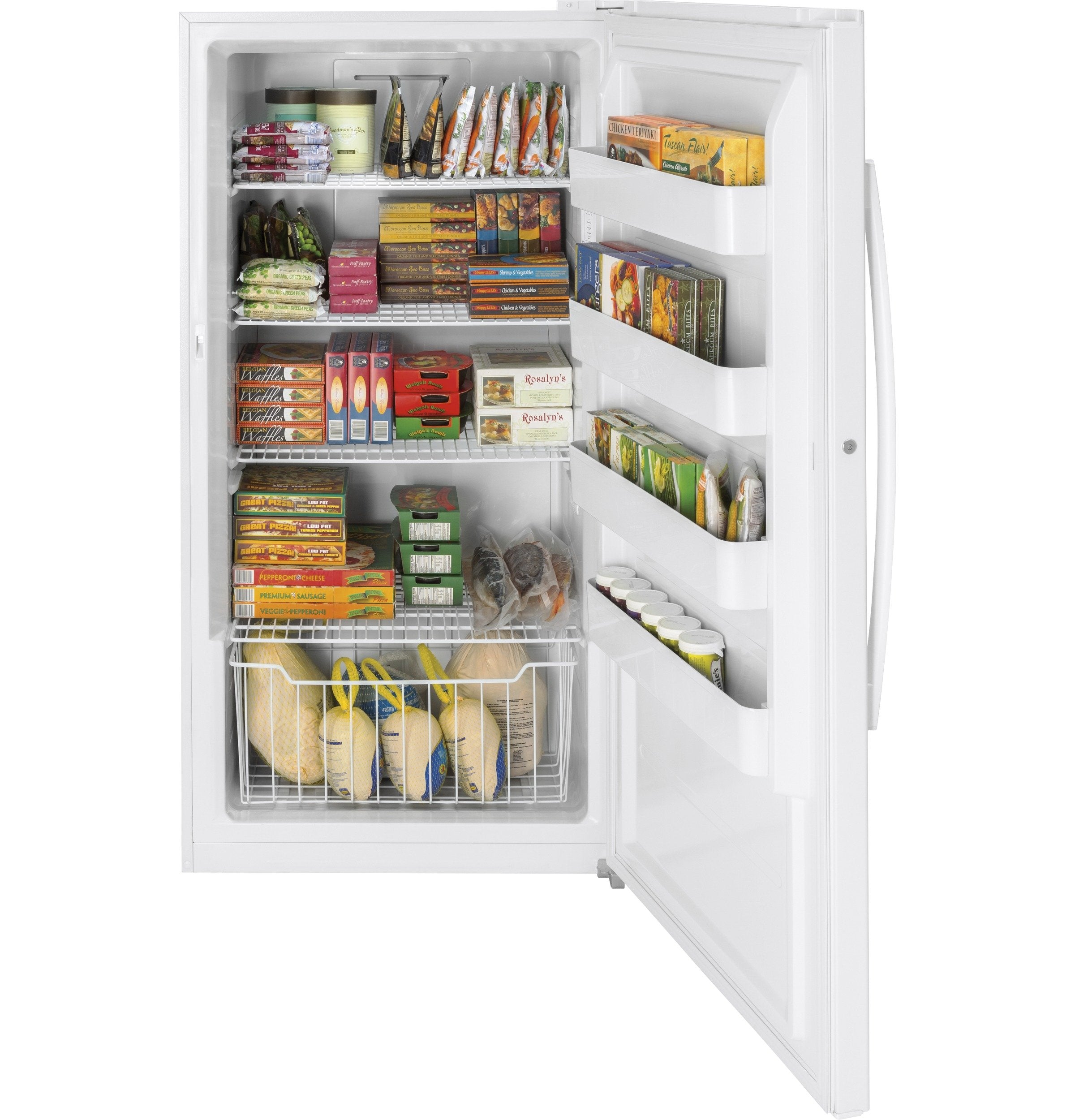 GE White Frost-Free Upright Freezer (17.3 Cu. Ft.) - FUF17SMRWW