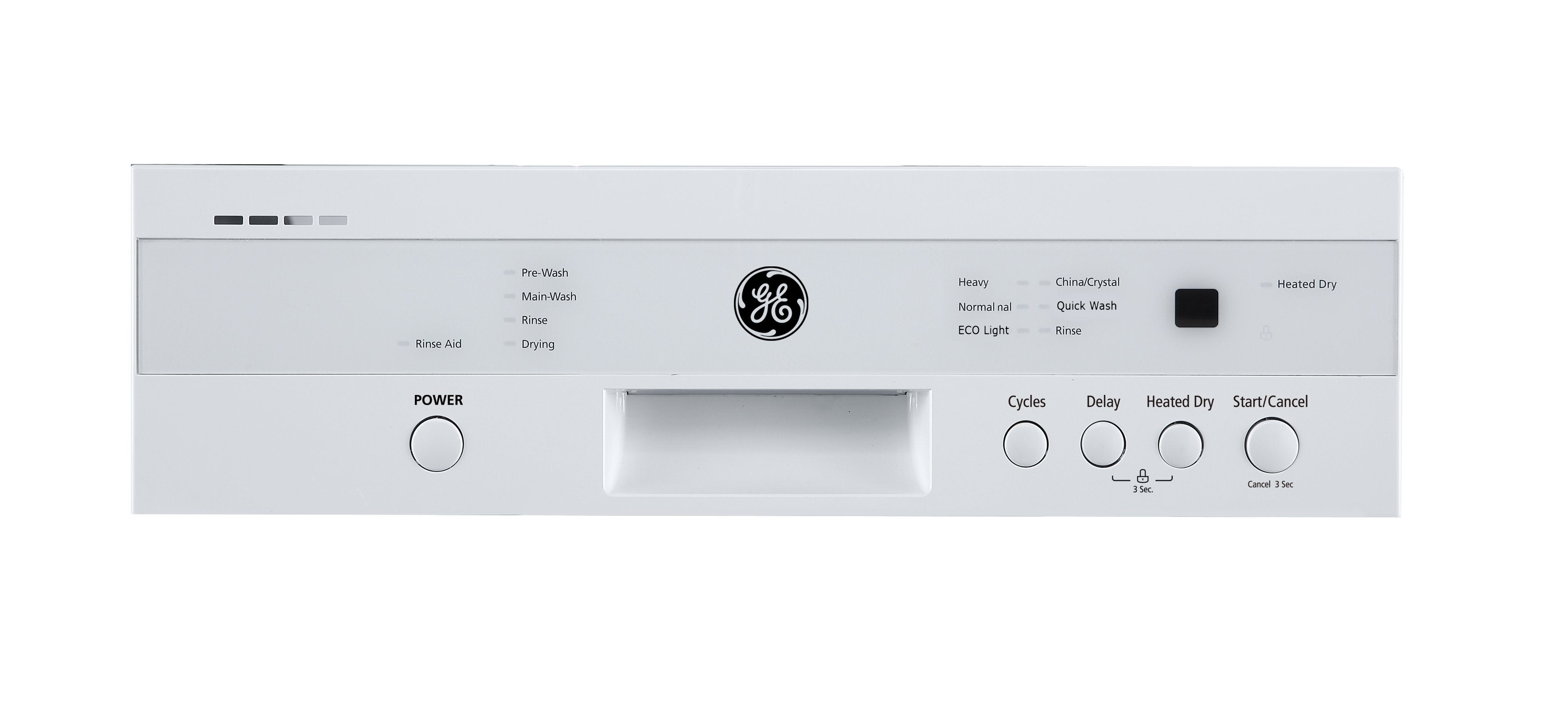GE White 18" Built-In Dishwasher - GBF180SGMWW