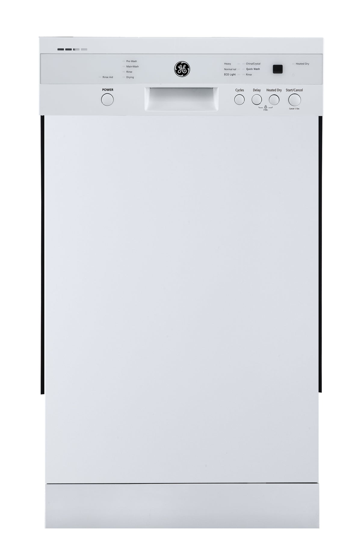 GE White 18" Built-In Dishwasher - GBF180SGMWW