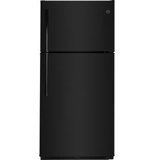 GE 29.75" 18 Cu. Ft. Black Top-Freezer Refrigerator - GTE18FTLKBB