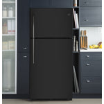 GE 29.75" 18 Cu. Ft. Black Top-Freezer Refrigerator - GTE18FTLKBB