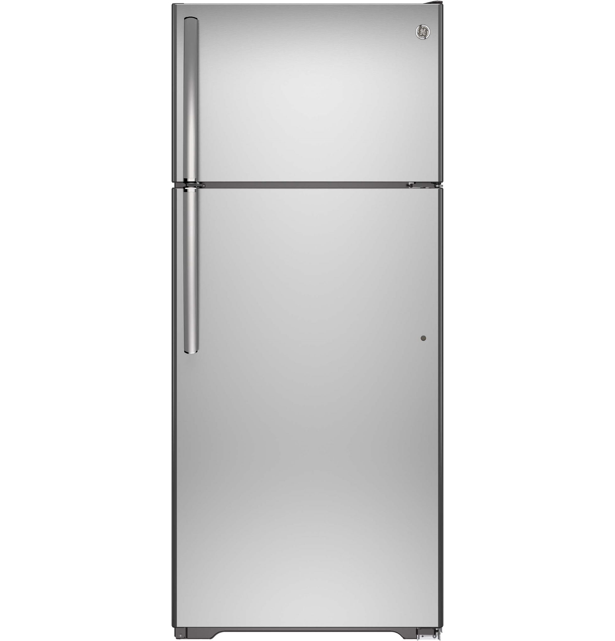 GE 29.75" 18 Cu. Ft. Stainless Steel Top-Freezer Refrigerator - GTE18FSLKSS