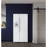 GE White Side-By-Side Refrigerator (25.1 Cu.Ft) - GSS25IGNWW