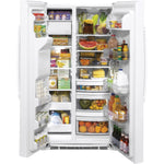 GE White Side-By-Side Refrigerator (25.1 Cu.Ft) - GSS25IGNWW