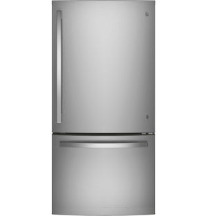 GE Fingerprint Resistant Stainless 33" Bottom-Mount Refrigerator (24.9 cu ft)- GDE25EYKFS