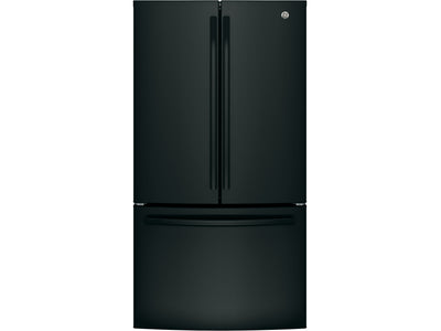 GE Black French Door Refrigerator (27 Cu. Ft.) - GNE27JGMBB