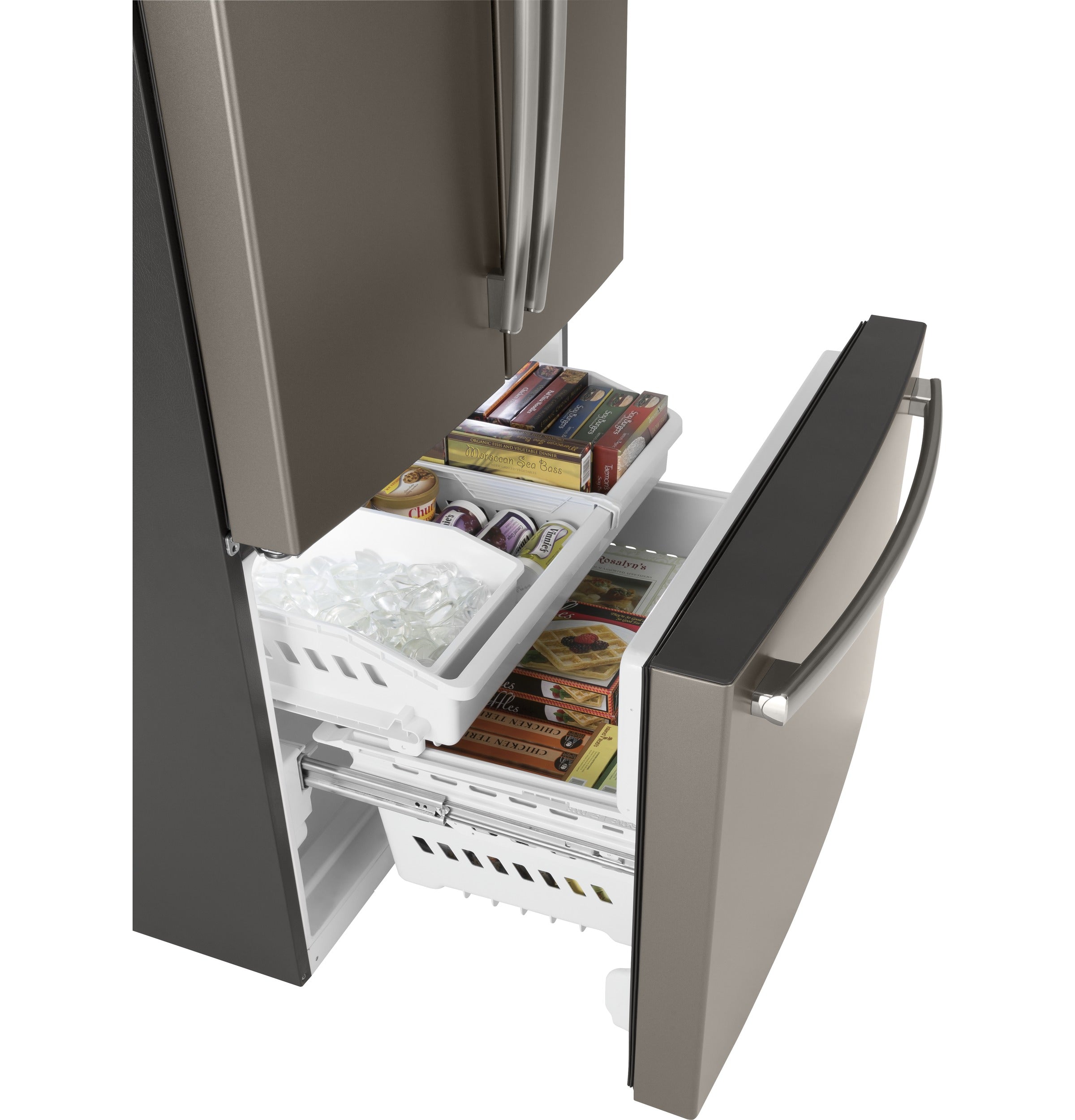 GE 36" 27 Cu. Ft. Slate French Door Refrigerator - GNE27JMMES