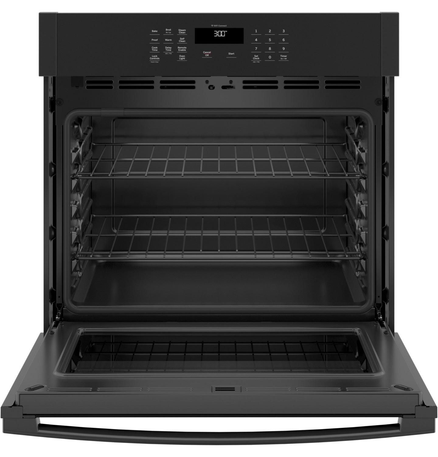 GE Black Single Wall Oven (5.0 Cu.Ft.) - JTS3000DNBB