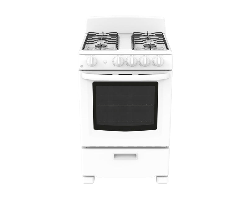 GE 24" White Gas Range and Stove (2.9 Cu. Ft.) Leon's