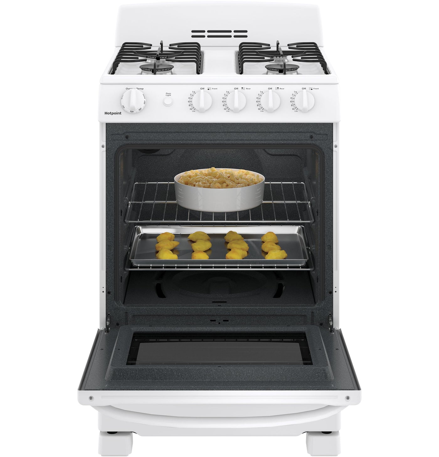 GE 24" White Freestanding Gas Range (2.9 Cu. Ft.) - JCGAS300DMWW
