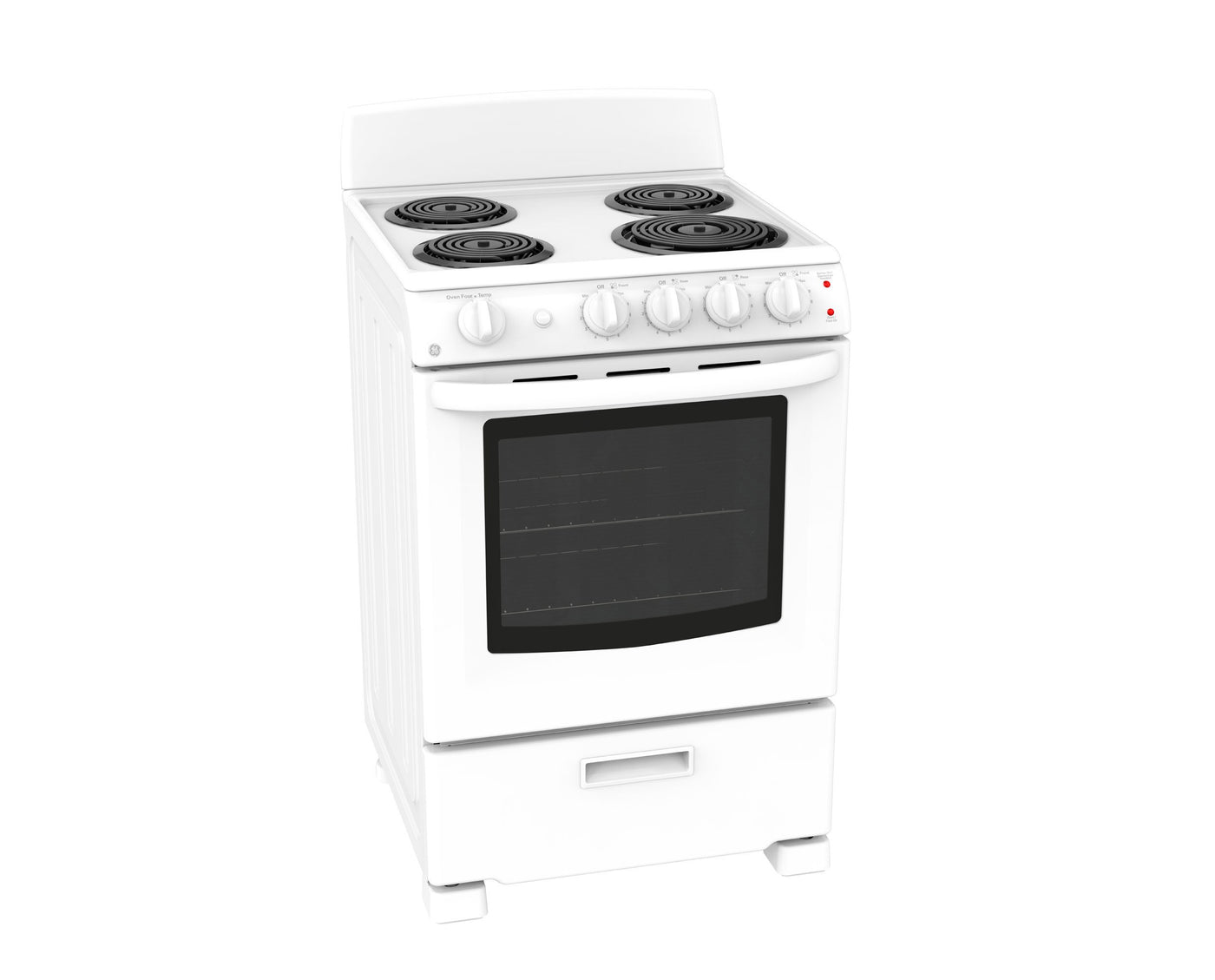 GE 24" White Freestanding Electric Range (2.9 Cu. Ft.) - JCAS300DMWW