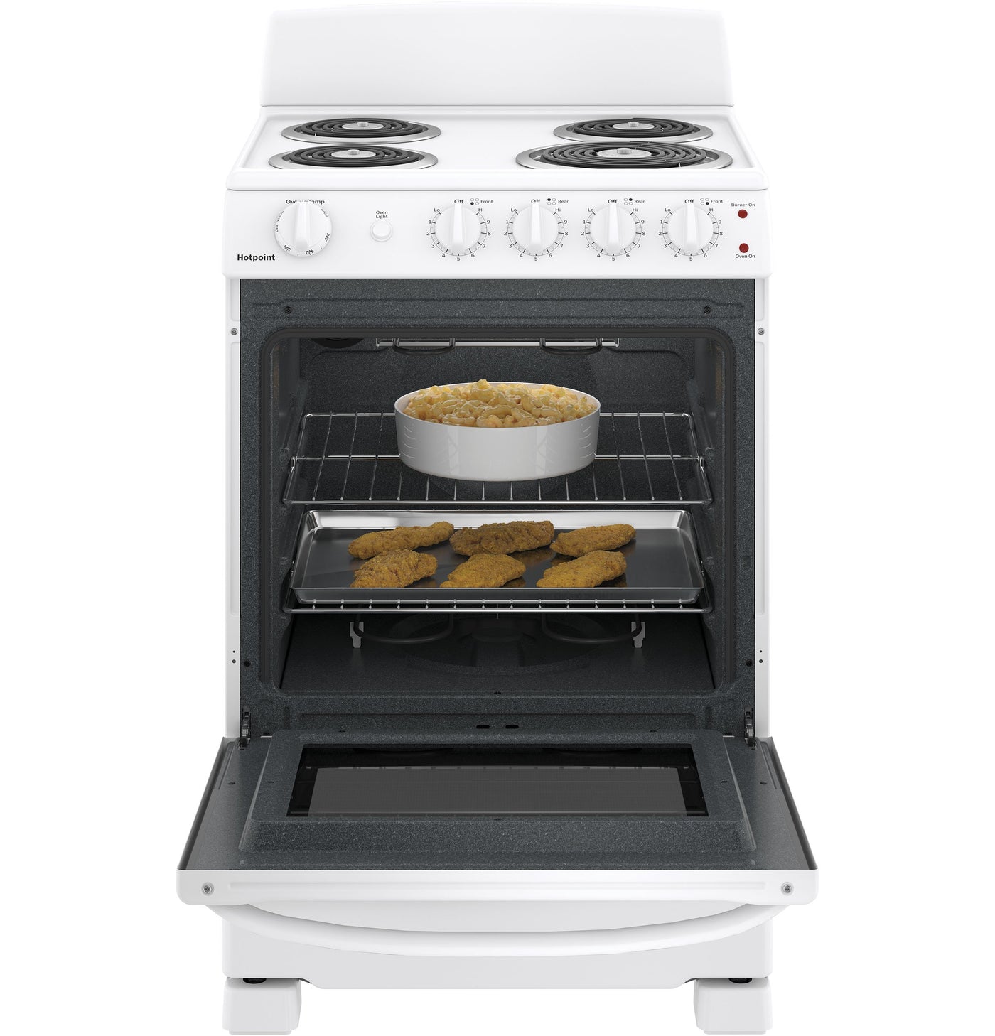 GE 24" White Freestanding Electric Range (2.9 Cu. Ft.) - JCAS300DMWW