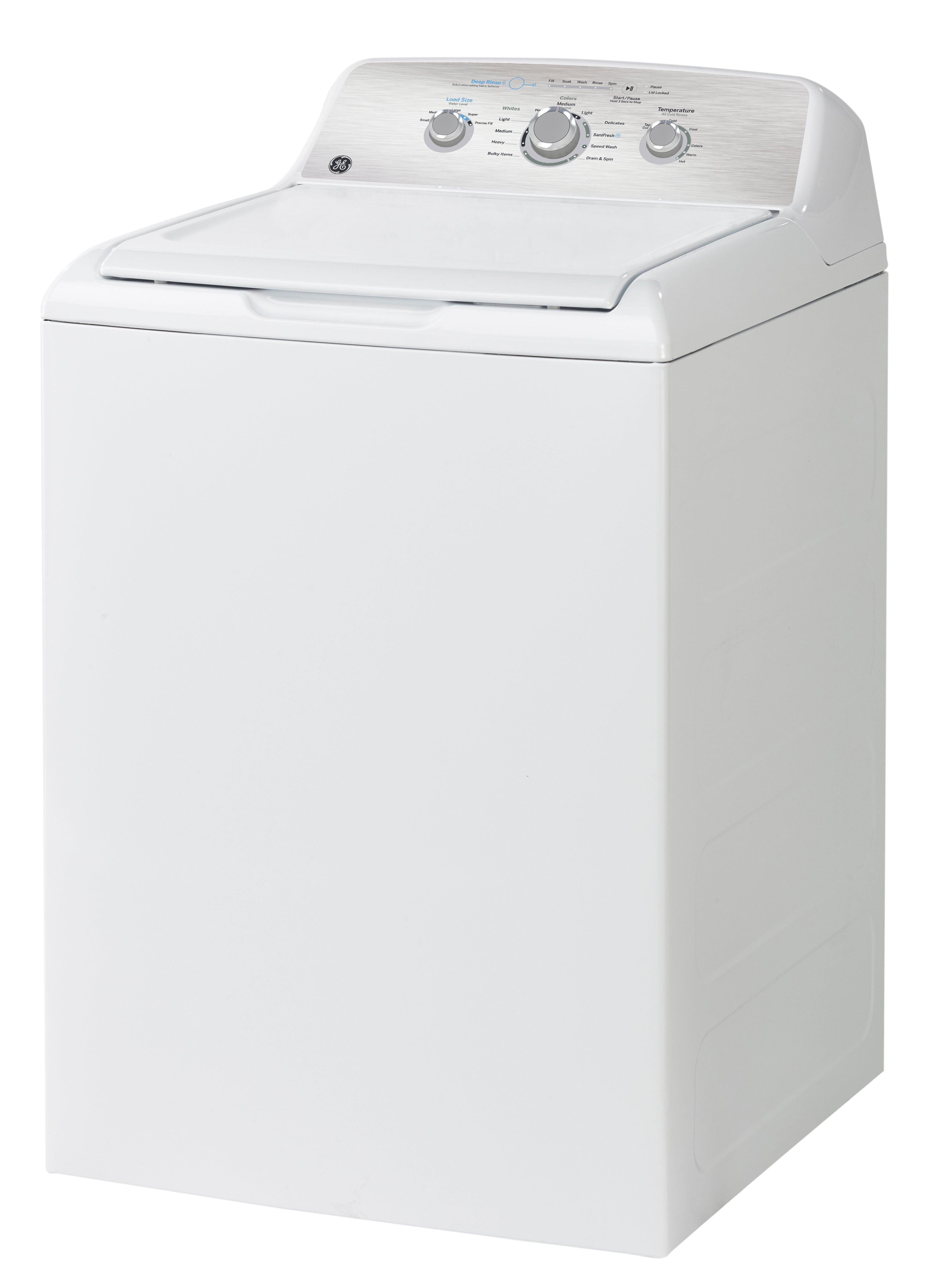 GE White Top-Load Washer (4.4 Cu. Ft.) - GTW331BMRWS