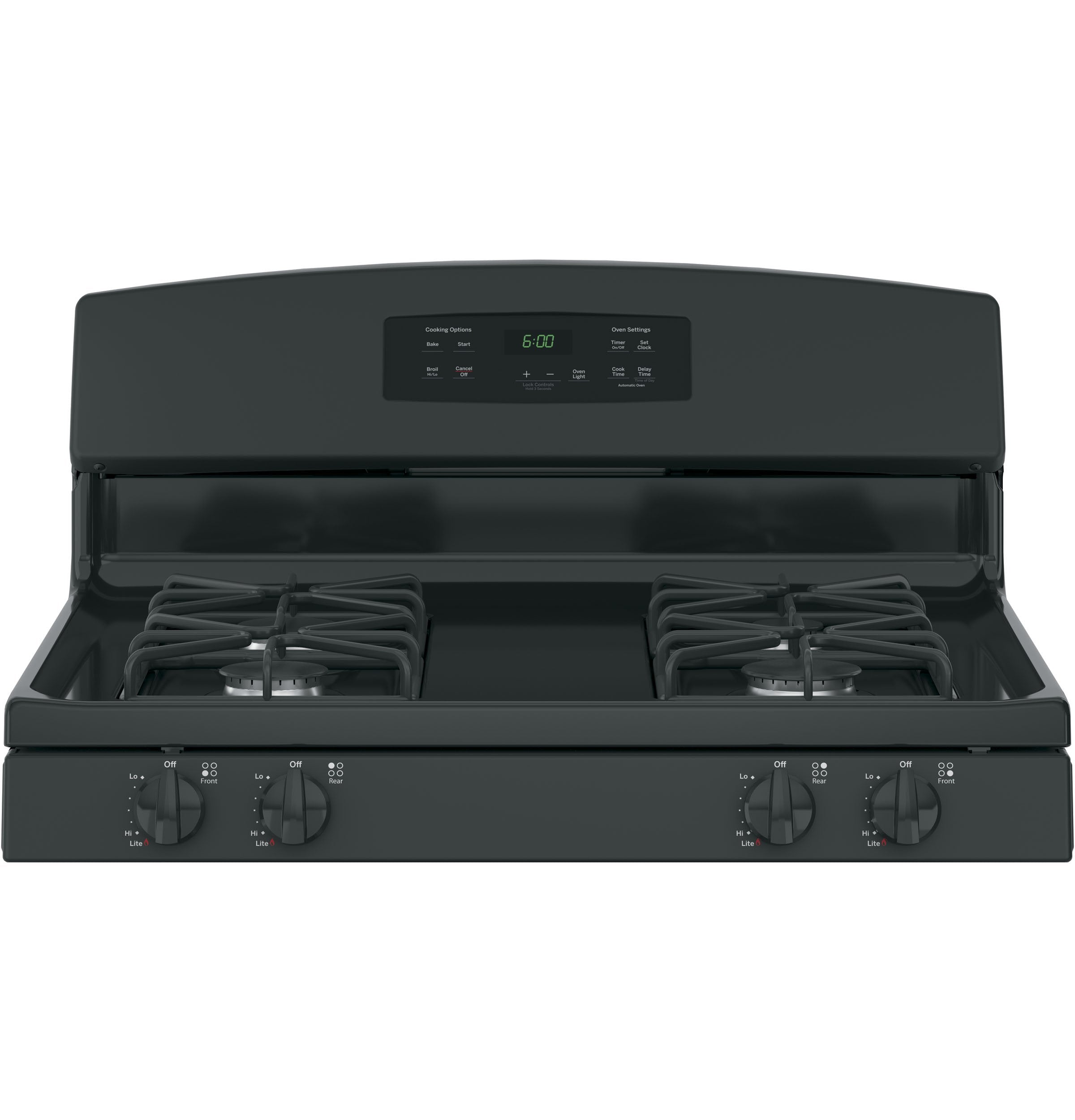 GE Black Freestanding Gas Range (5.0 Cu. Ft.) - JCGBS60DEKBB