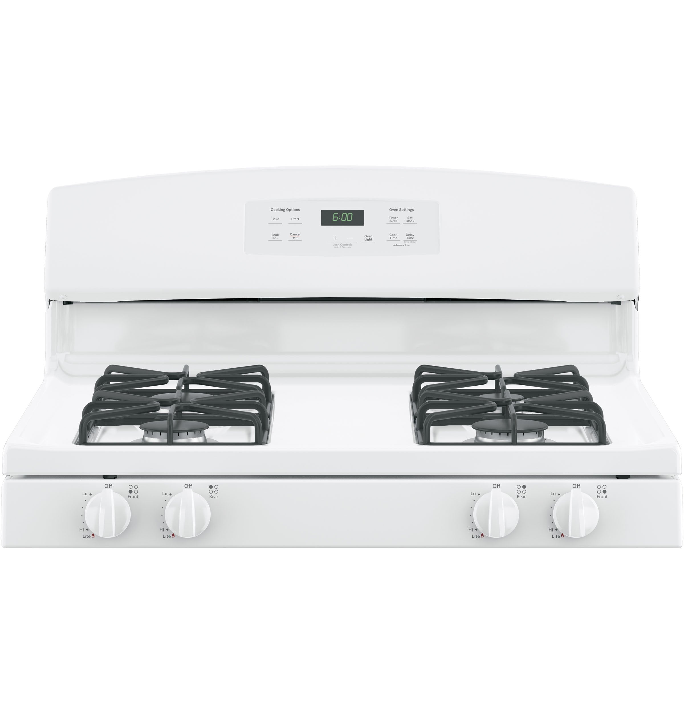 GE White Freestanding Gas Range (5.0 Cu. Ft.) - JCGBS60DEKWW