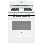 GE White Freestanding Gas Range (5.0 Cu. Ft.) - JCGBS60DEKWW