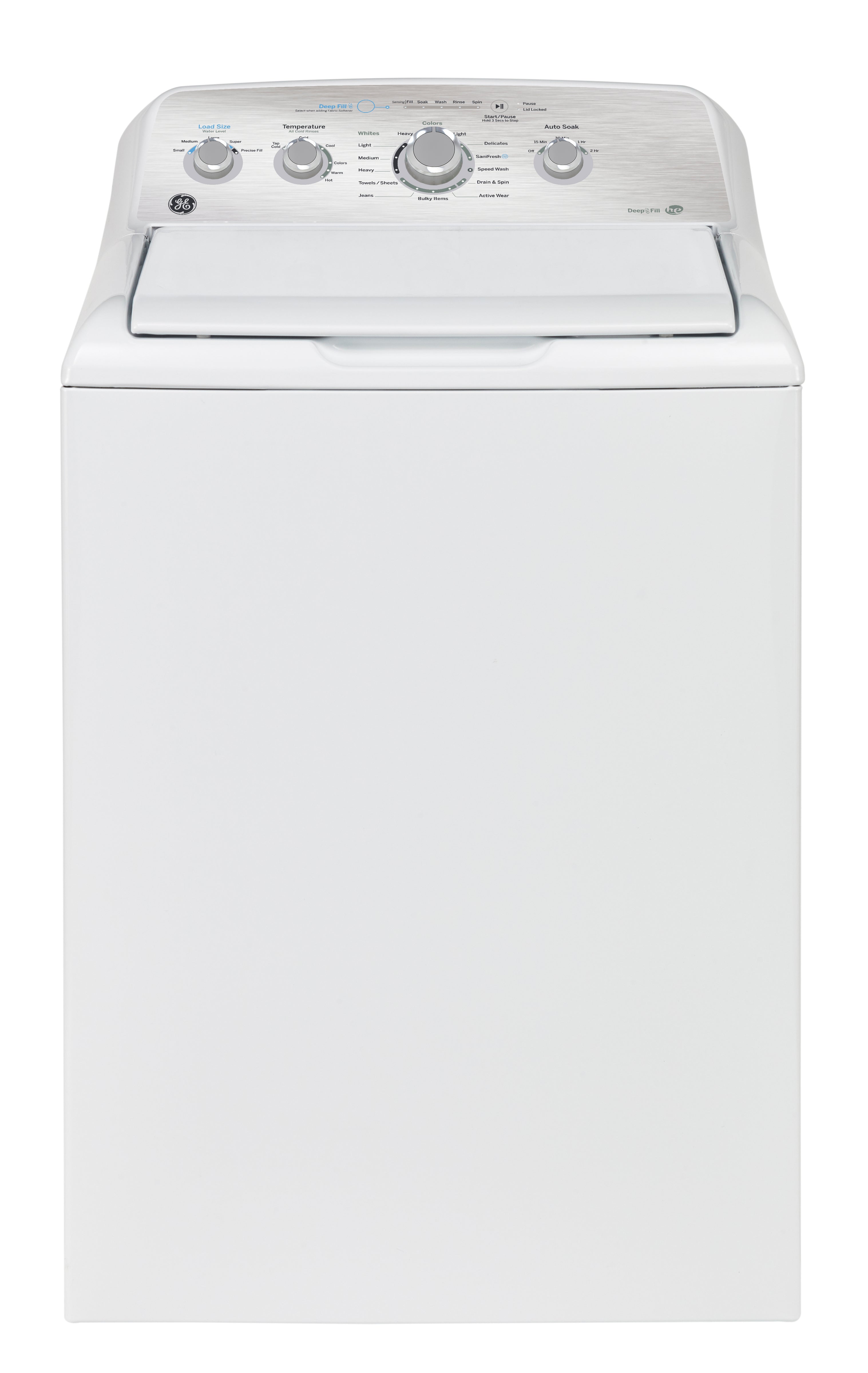 GE White Top-Load Washer (4.9 Cu. Ft.) - GTW451BMRWS