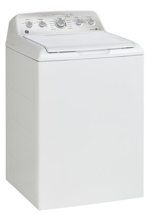GE White Top-Load Washer with SaniFresh Cycle (4.9 Cu. Ft.) - GTW490BMRWS