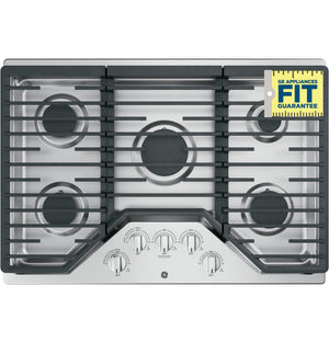GE Stainless Steel 30" Built-In Gas Cooktop - JGP5030SLSS