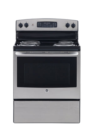 GE Stainless Steel Freestanding Electric Range (5.0 Cu. Ft.) - JCB530SMSS