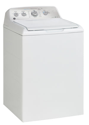 GE White Top-Load Washer with SaniFresh Cycle (5.0 Cu. Ft.) - GTW550BMRWS