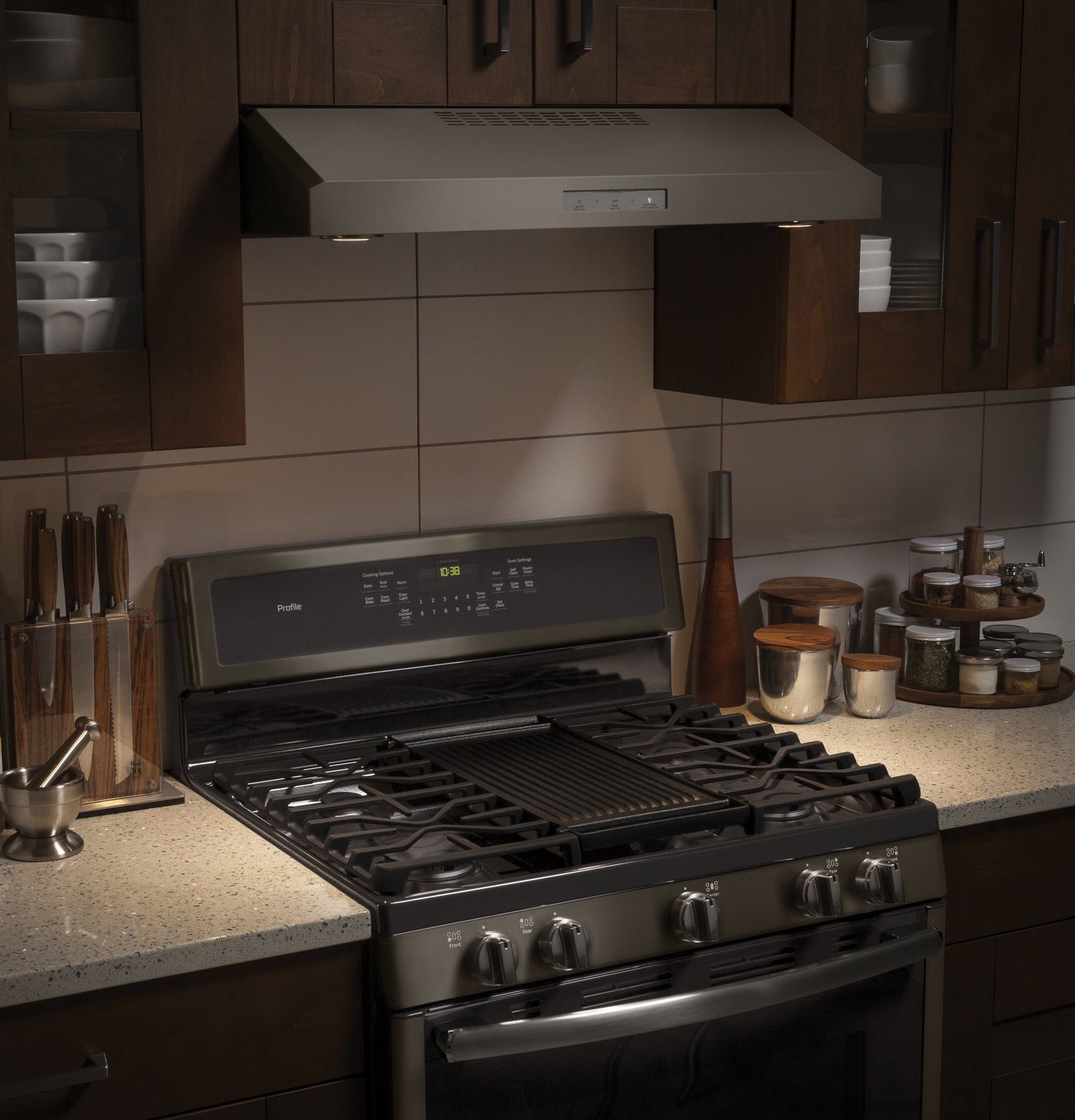 GE Profile Slate 30" 390 CFM 4-Speed Under-the-Cabinet Vent Hood - PVX7300EJESC