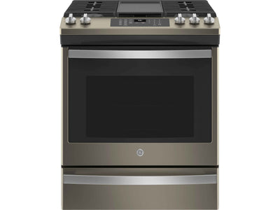 GE Slate 30" Slide-In Gas Convection Range with Air Fry (5.6 Cu. Ft.) - JCGS760EPES