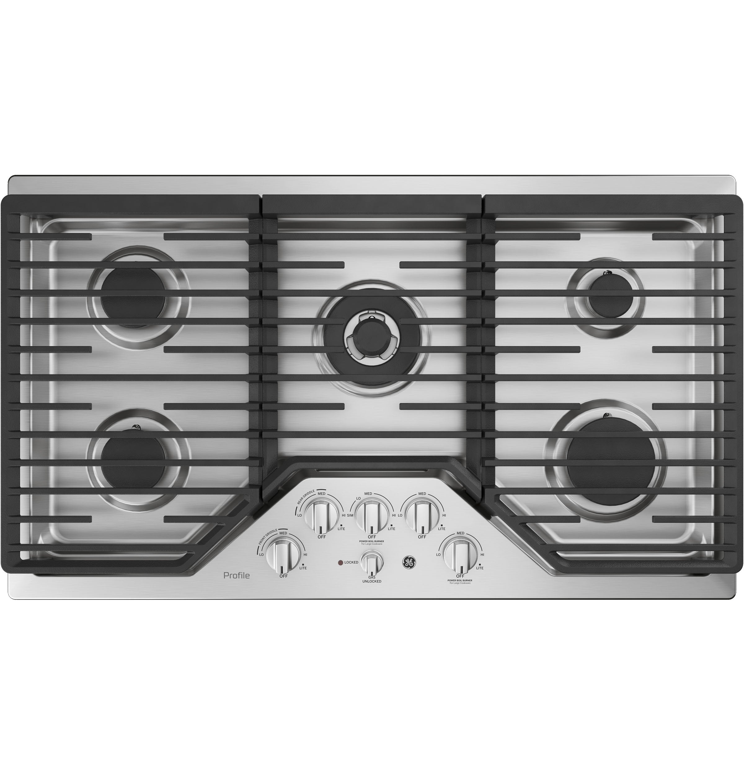 GE Profile Stainless Steel 36" Built-In Gas Cooktop - PGP9036SLSS