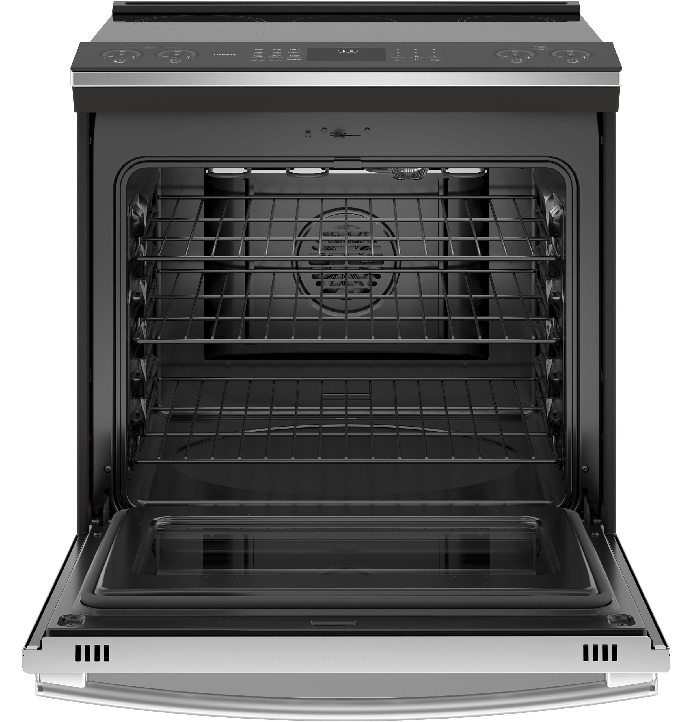 GE Profile Stainless Steel Slide-In Induction Range (5.3 Cu. Ft.) - PCHS920SMSS