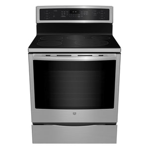 GE Profile Stainless Steel Freestanding Electric Induction Convection Range (6.2 Cu. Ft.) - PCHB920SMSS