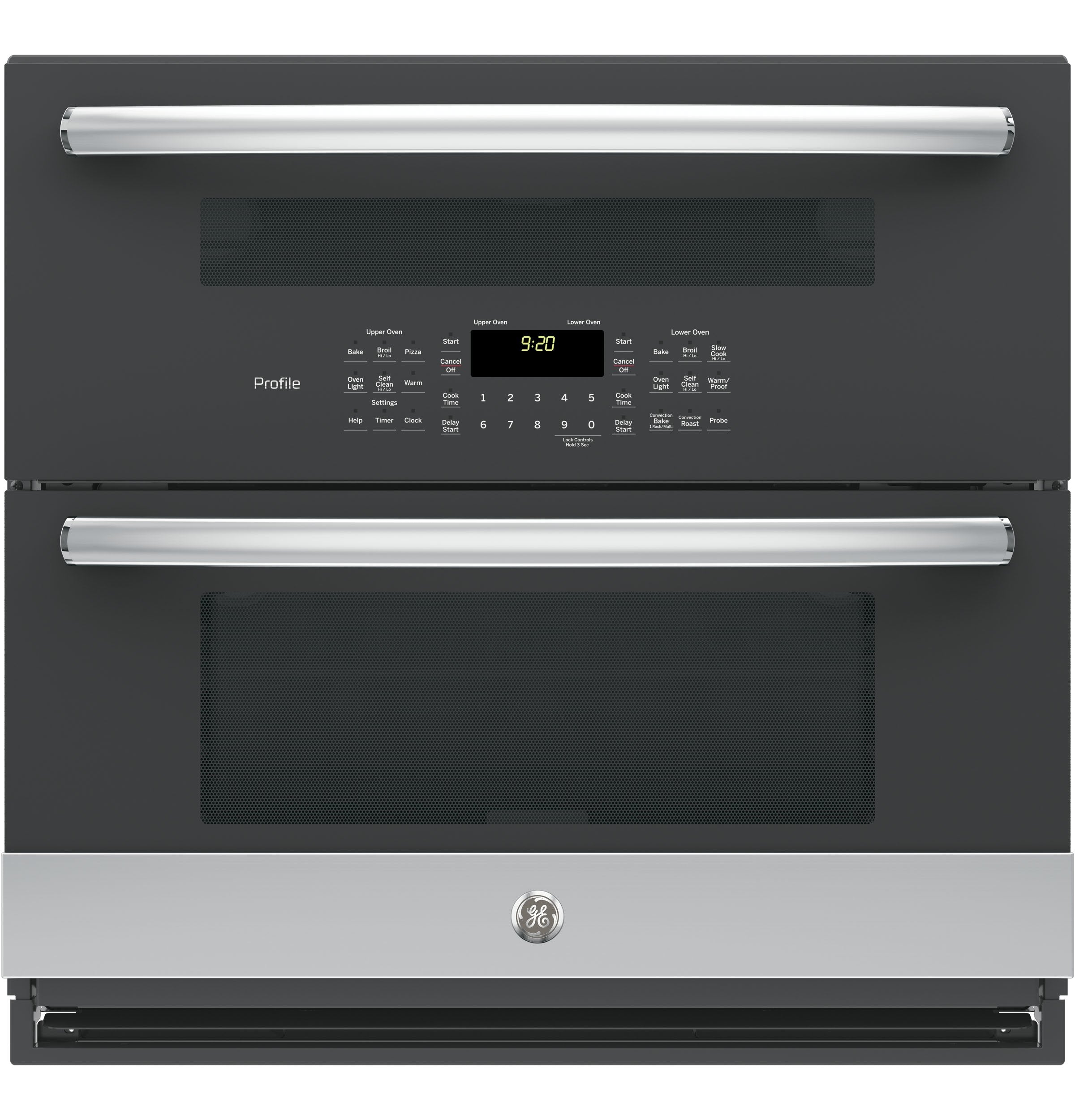 GE Profile Stainless Steel 30" Built-In Twin Flex Convection Wall Oven - PT9200SLSS
