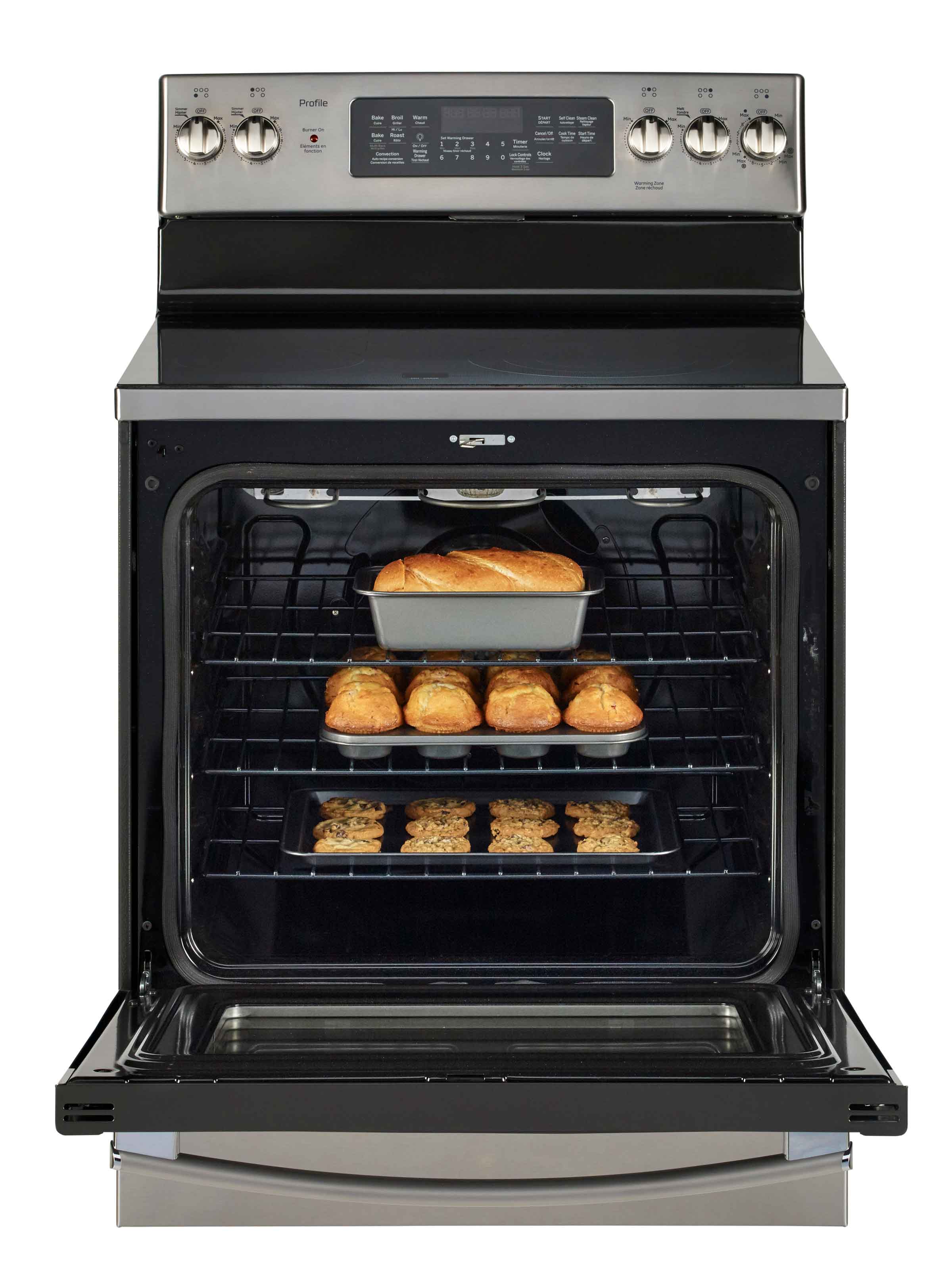 GE Profile Stainless Steel 30" Freestanding Electric Range (6.2 Cu.Ft.) - PCB940YKFS