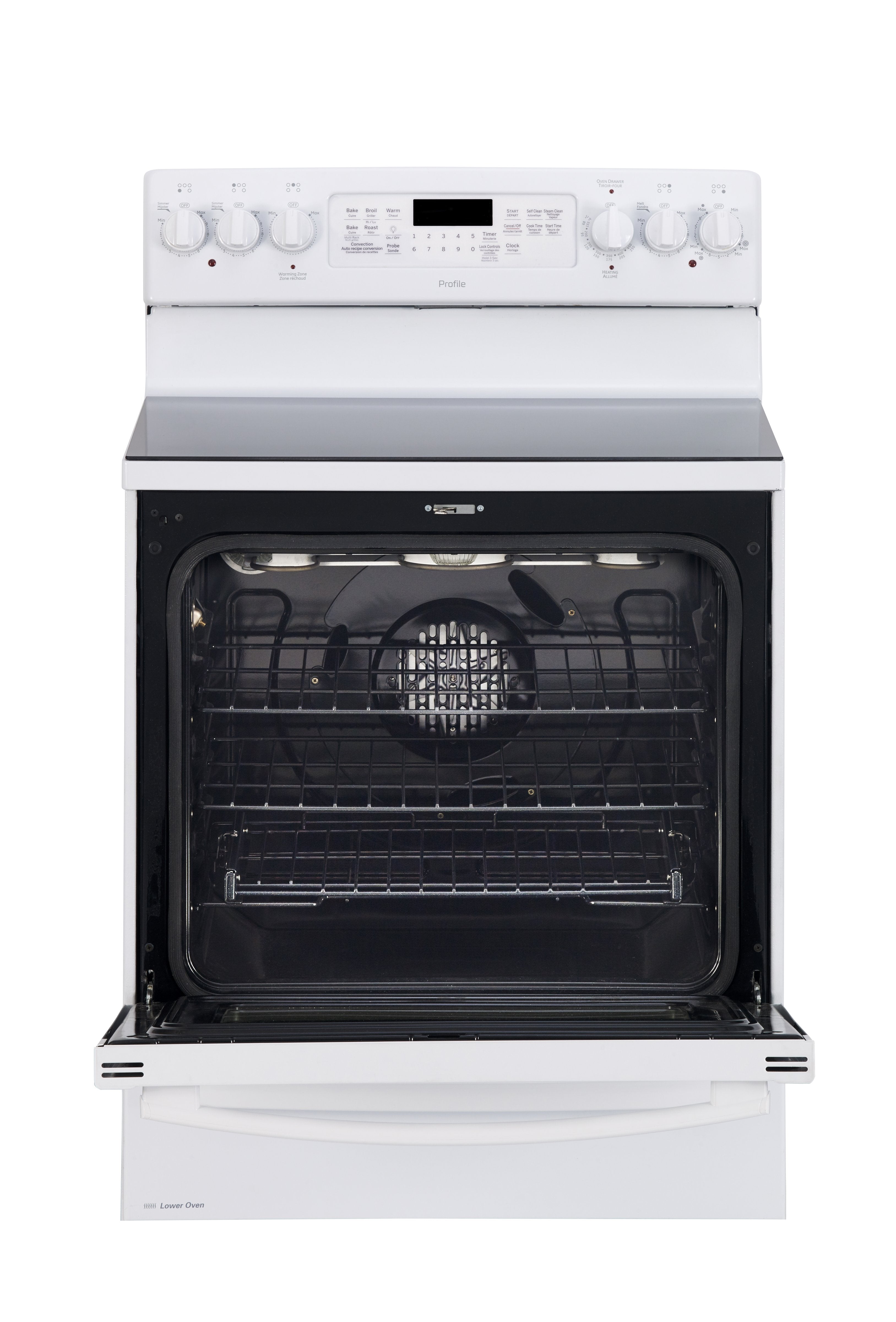 GE Profile White Freestanding Electric Range (7.2 Cu. Ft.) - PCB987DMWW