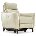 Wexner Leather Dual Power Recliner - Colby Stone
