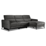 Francesca 2-Piece Power Reclining Sectional with Right-Facing Chaise - Starburst Metal