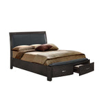Cinema 3-Piece Queen Storage Bed - Charcoal