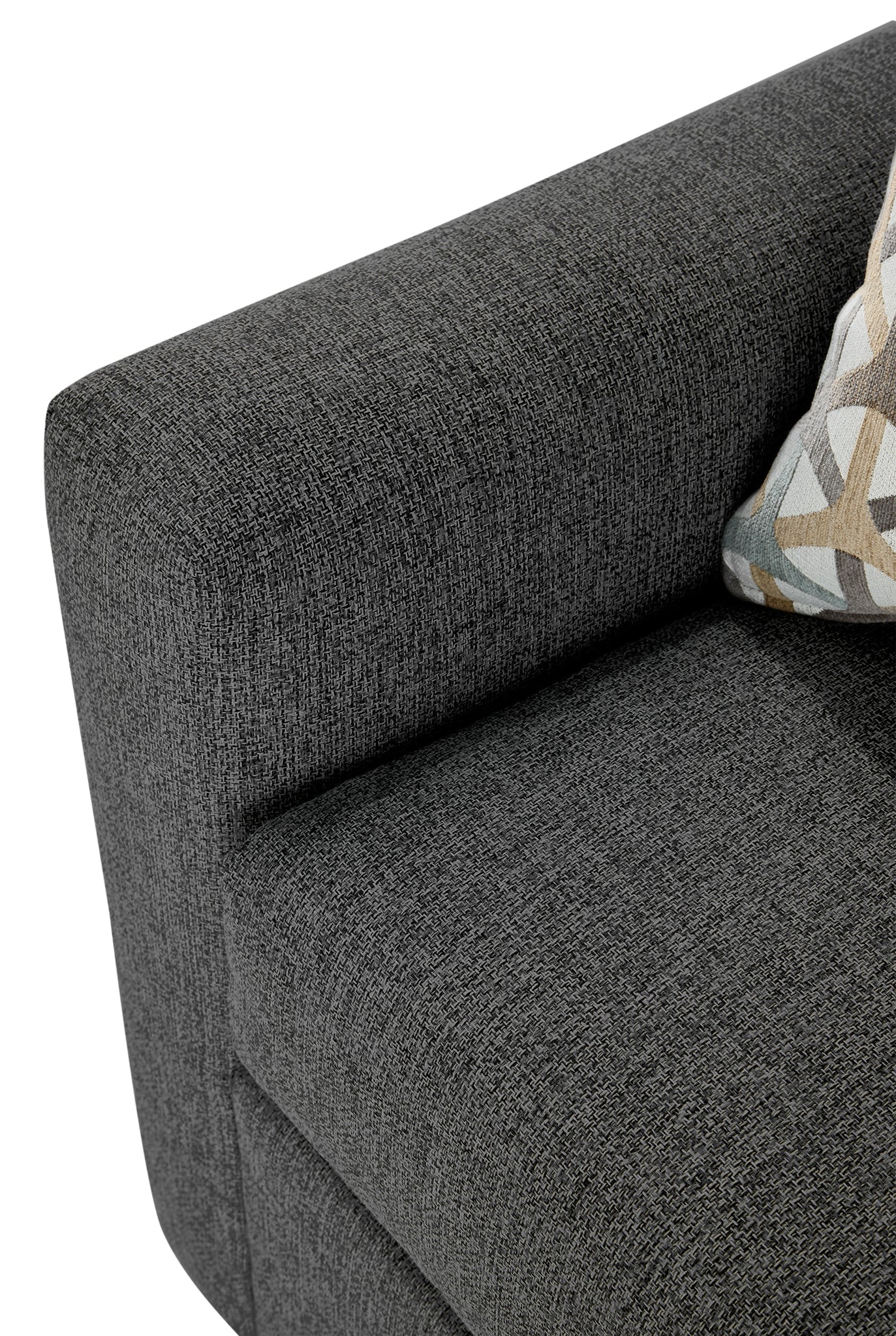 Harper Twin Sofa Bed with Memory Foam Mattress - Charcoal