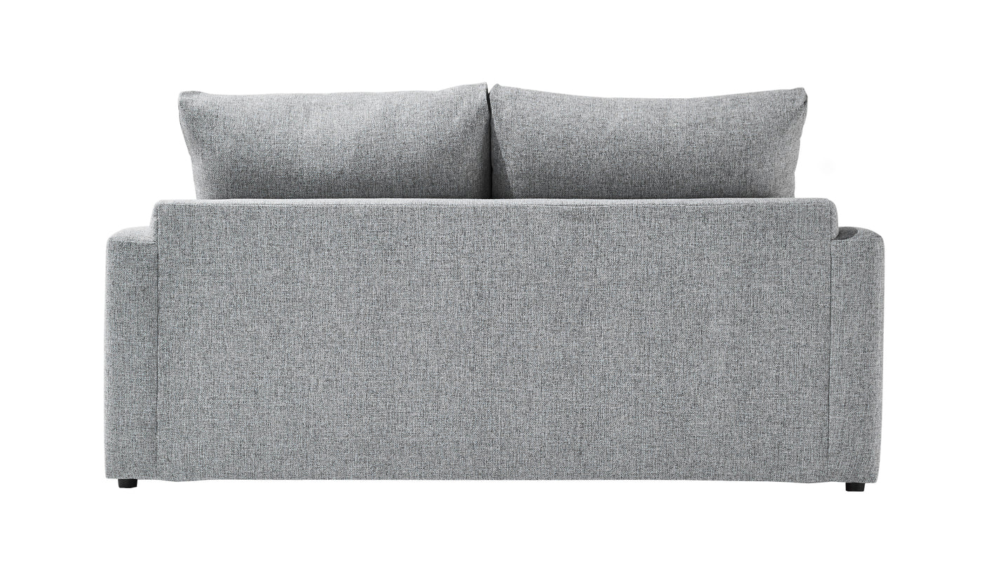 Harper Full Sofa Bed with Memory Foam Mattress - Grey