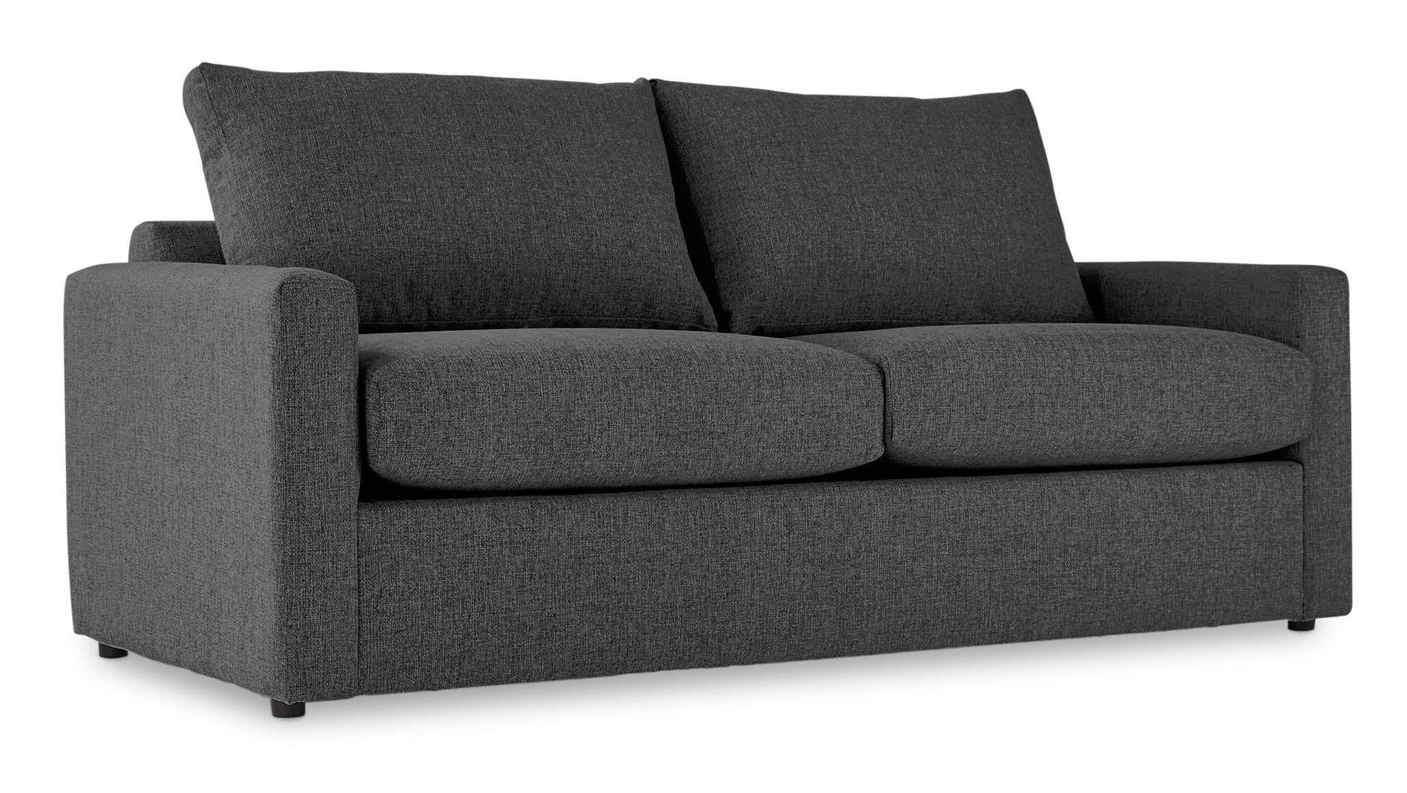 Harper Queen Sofa Bed with Memory Foam Mattress - Charcoal