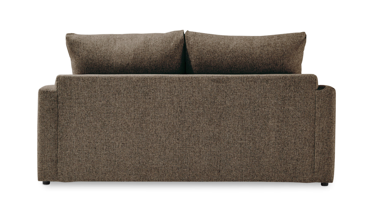 Harper Full Sofa Bed with Memory Foam Mattress - Brown