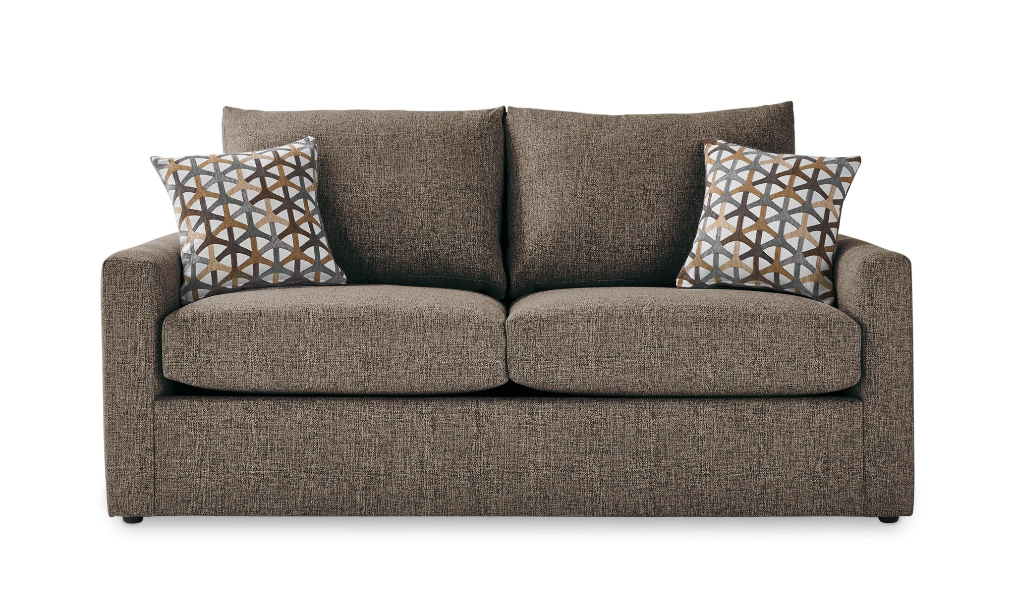 Harper Full Sofa Bed with Memory Foam Mattress - Brown