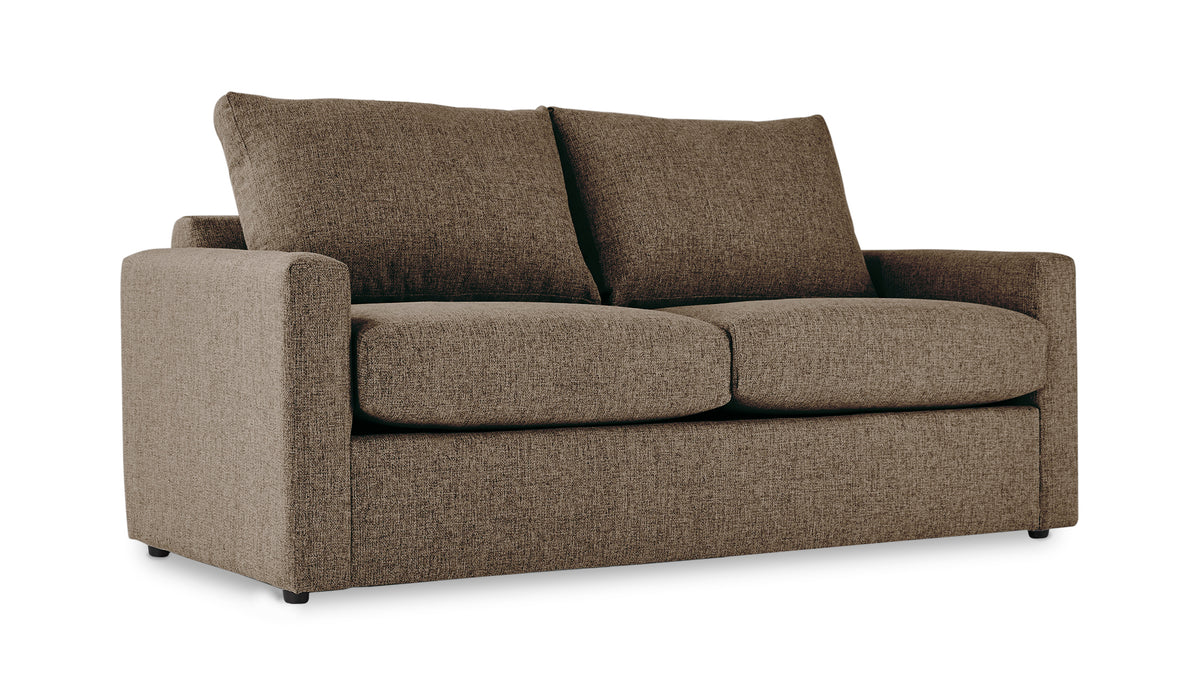 Harper Full Sofa Bed with Memory Foam Mattress - Brown