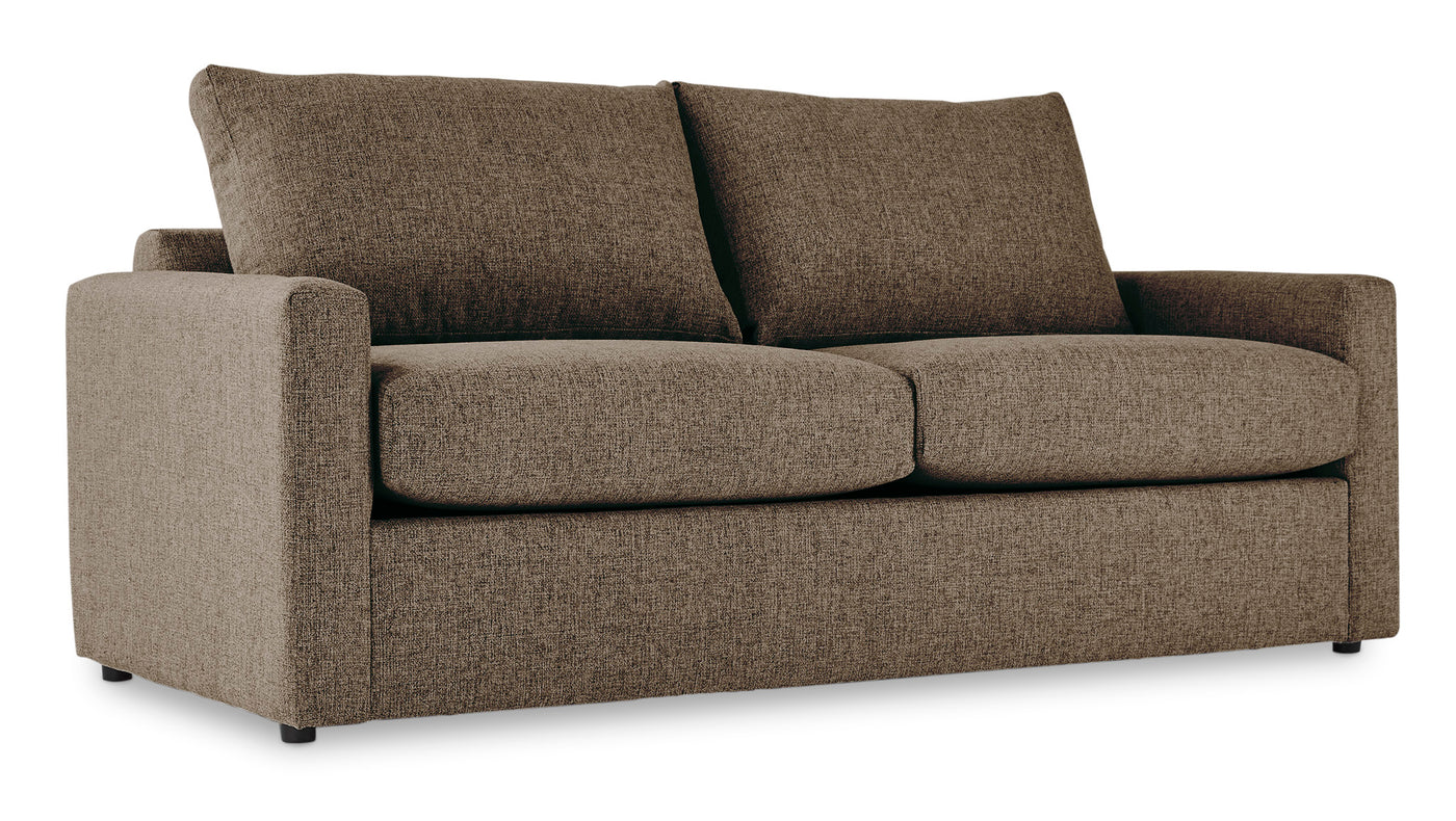 Harper Queen Sofa Bed with Innerspring Mattress - Brown