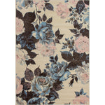 Fiona 5'3" X 7'4" Flowers Rug - Cream Pink Area Rug