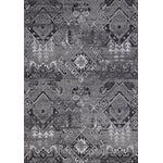 Jango 5'3" X 7'4" Indoor/Outdoor Geometric Rug - Grey Black  Area Rug