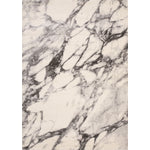 Mirza 5'3" X 7'7" Marble Profile Rug - Cream Grey Area Rug