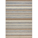 Euclid 3'11" X 5'7" Indoor/Outdoor Banded Rug - Grey Brown Area Rug