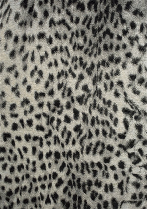 Kathy 5'1" X 7'7" Leopard Print Rug - Grey Black Area Rug