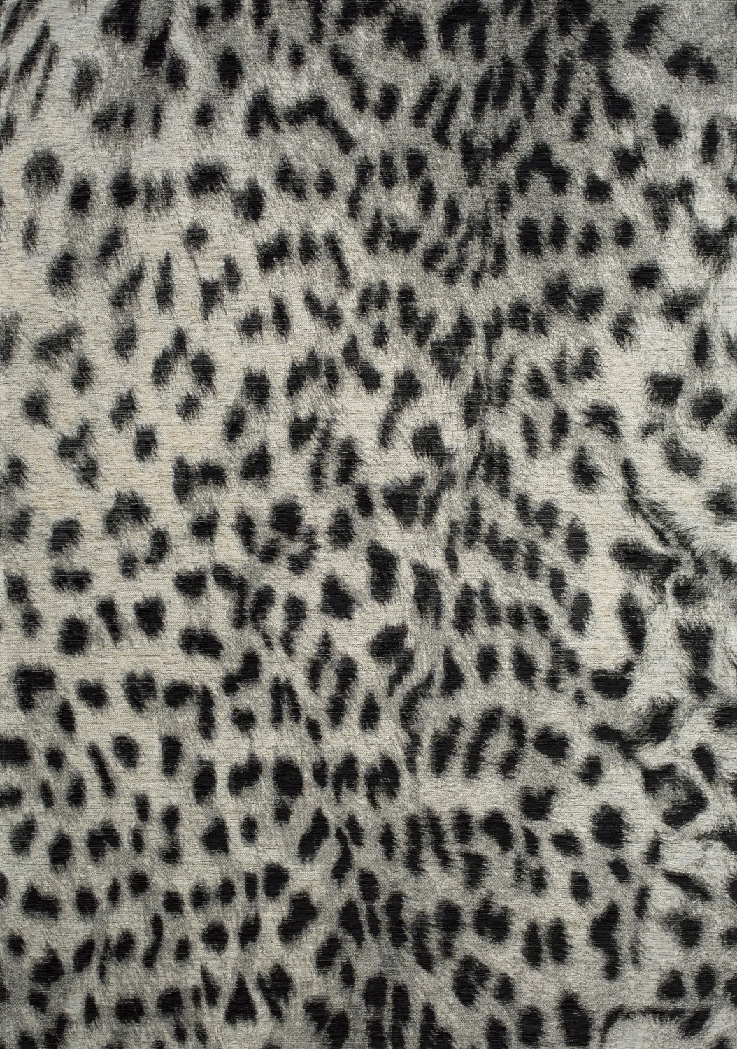 Kathy Leopard Print Area Rug - 8' X 11' - Grey/Black