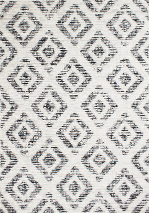 Meridian 7'10" X 10'6" Diamond Distressed Rug - Grey Area Rug